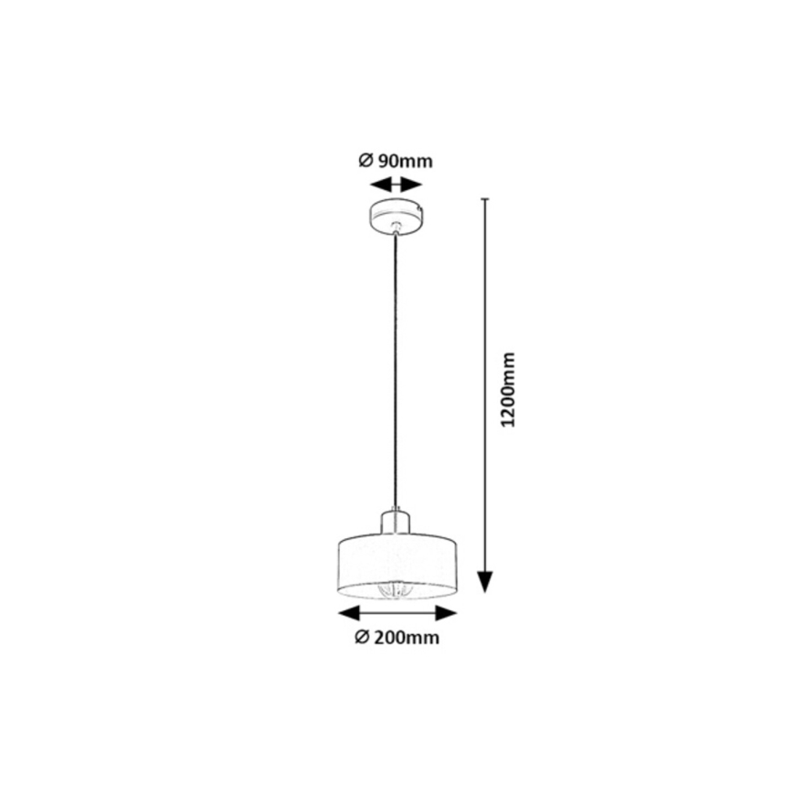 Rabalux - Lustre suspenso por cabo 1xE27/25W/230V