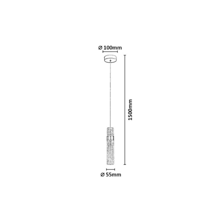 Rabalux - LED Lustre suspenso por cabo LED/8W/230V 3000K