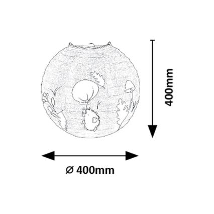 Rabalux - Abajur de criança para candeeiro max. 40W diâmetro 40 cm