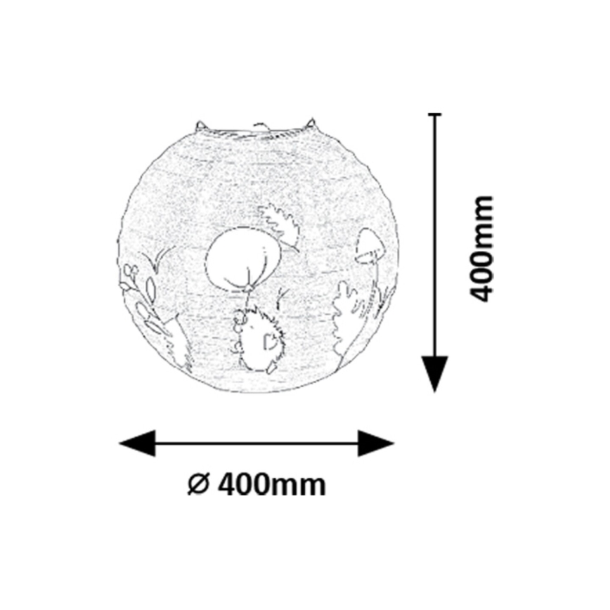 Rabalux - Abajur de criança para candeeiro max. 40W diâmetro 40 cm