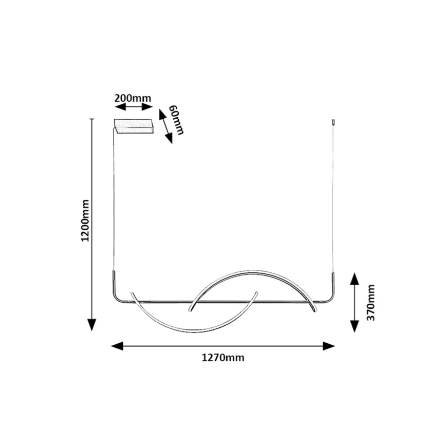 Rabalux - Candeeiro suspenso LED LED/35W/230V