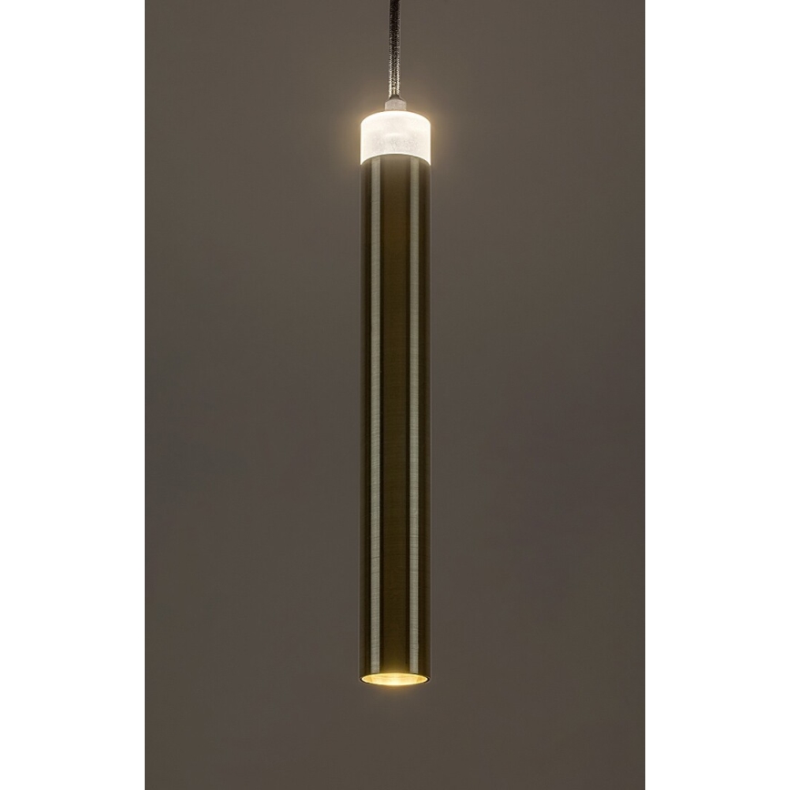 Rabalux - Candeeiro suspenso LED LED/10W/230V 4000K preto/dourado