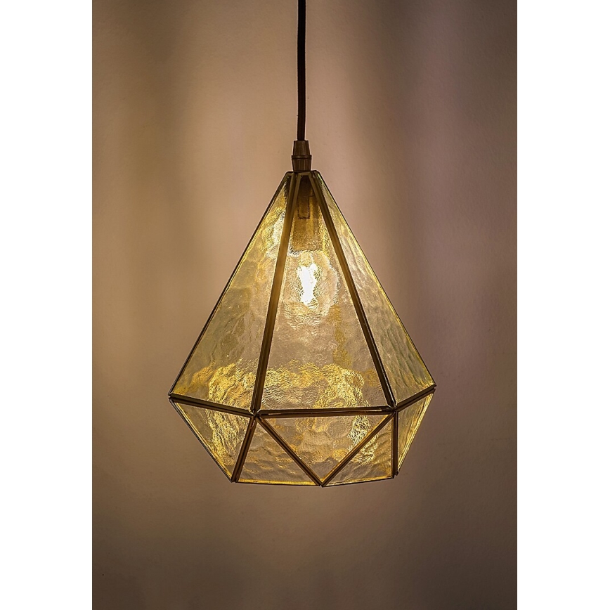 Rabalux - Tiffany vitral candeeiro suspenso 1xE14/40W/230V dourado
