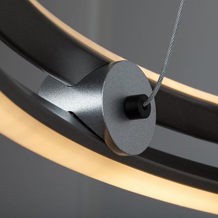 Rabalux - Lustre LED regulável suspenso por cabo LED/60W/230V 3000-6500K cinzento + comando remoto