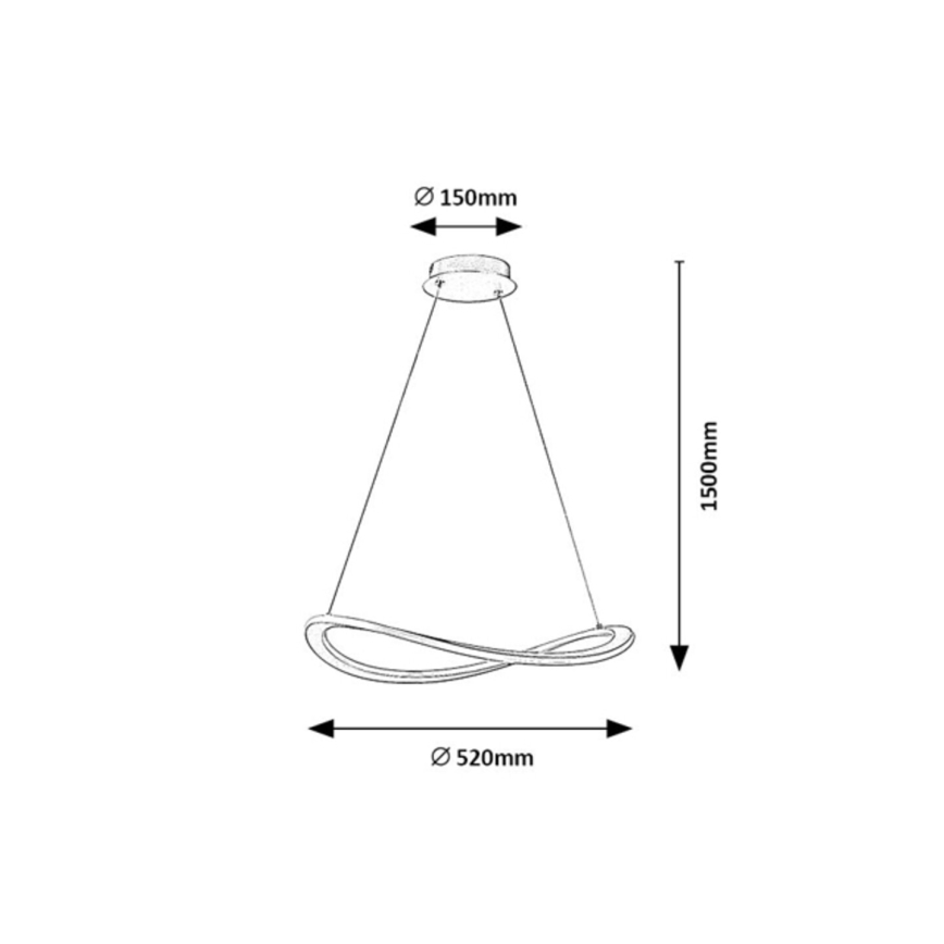 Rabalux - Lustre LED suspenso em cabo LED/40W/230V 3000K