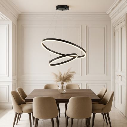 Rabalux - Lustre LED regulável suspenso por cabo LED/80W/230V 3000-6500K + comando à distância