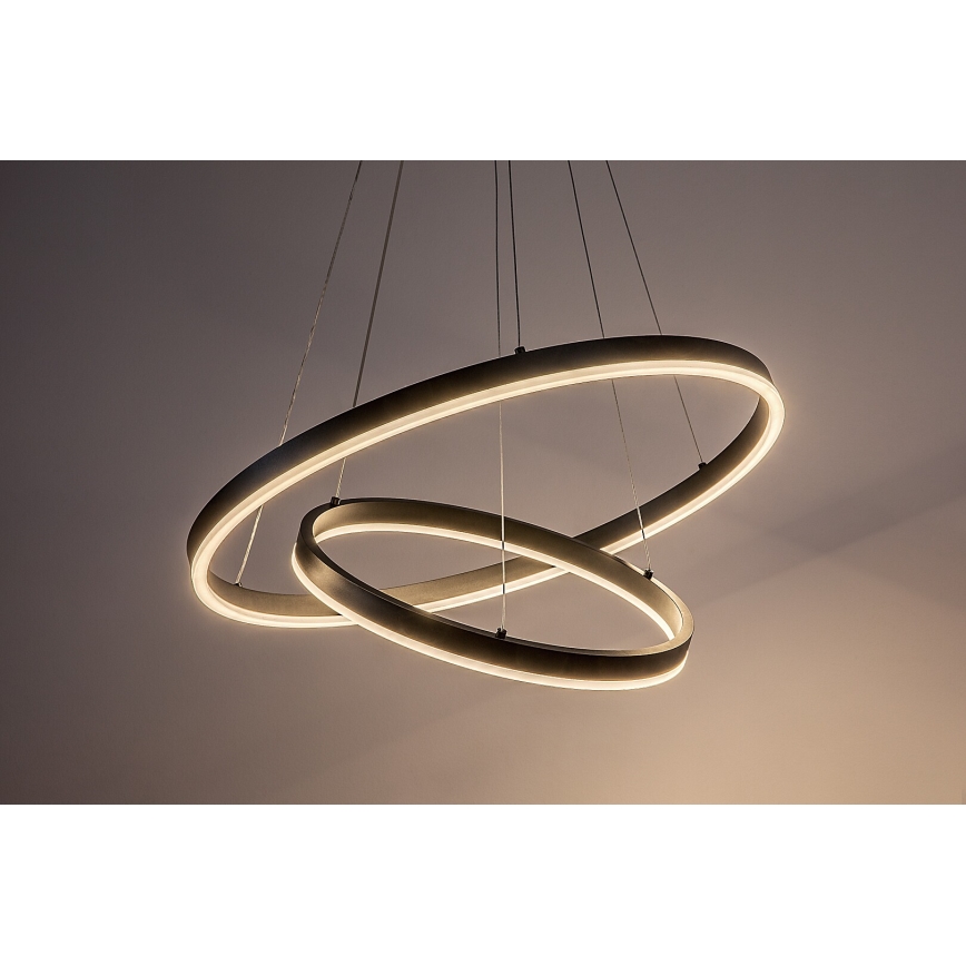 Rabalux - Lustre LED regulável suspenso por cabo LED/80W/230V 3000-6500K + comando à distância
