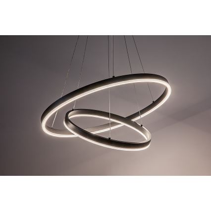 Rabalux - Lustre LED regulável suspenso por cabo LED/80W/230V 3000-6500K + comando à distância