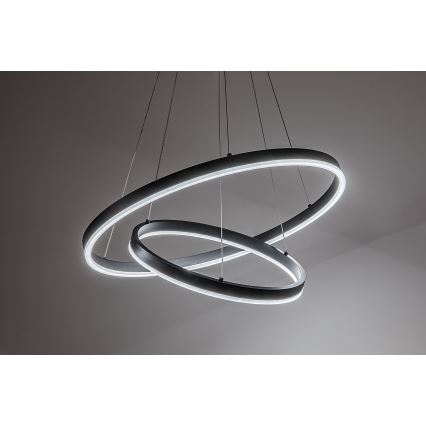 Rabalux - Lustre LED regulável suspenso por cabo LED/80W/230V 3000-6500K + comando à distância