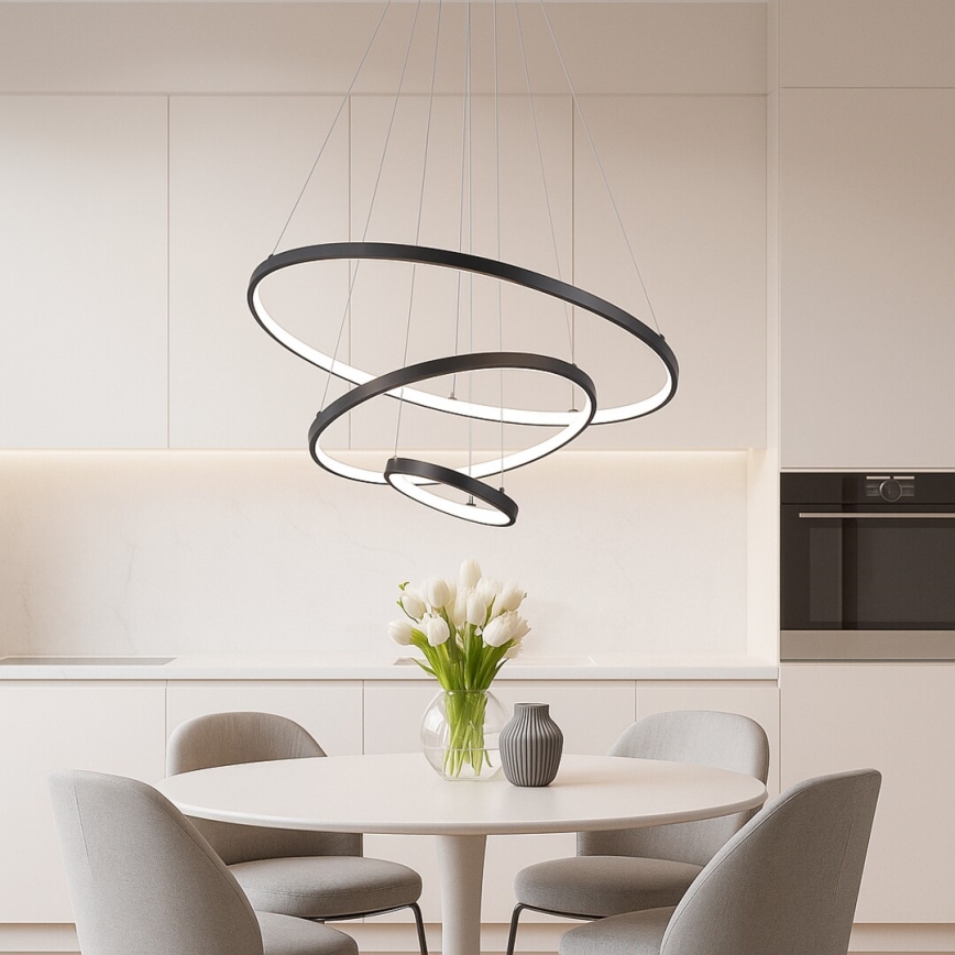 Rabalux - Lustre LED regulável suspenso por cabo LED/90W/230V 3000-6500K + controlo remoto