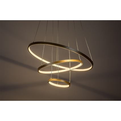 Rabalux - Lustre pendente LED dimável suspenso por cabo LED/90W/230V 3000-6500K + controlo remoto