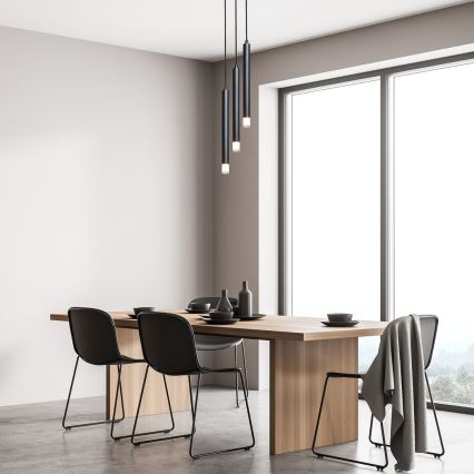 Rabalux - Candeeiro suspenso 3xG9/5W/230V preto