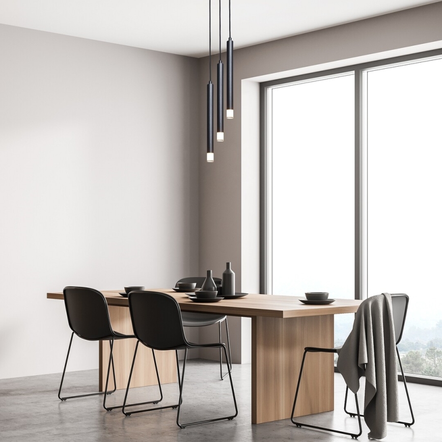 Rabalux - Candeeiro suspenso 3xG9/5W/230V preto