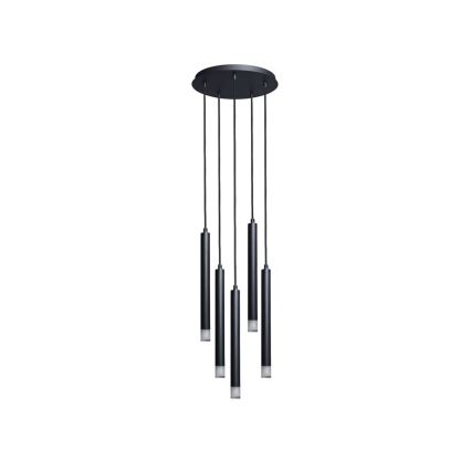 Rabalux - Candeeiro suspenso 5xG9/5W/230V preto