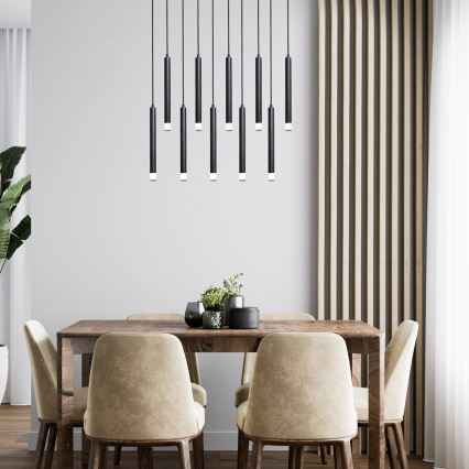 Rabalux - Candeeiro suspenso 10xG9/5W/230V preto