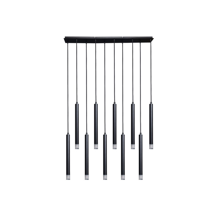 Rabalux - Candeeiro suspenso 10xG9/5W/230V preto