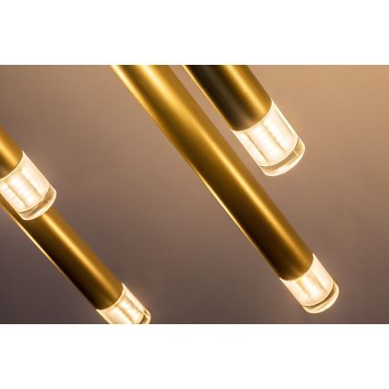 Rabalux - Candeeiro suspenso 10xG9/5W/230V dourado