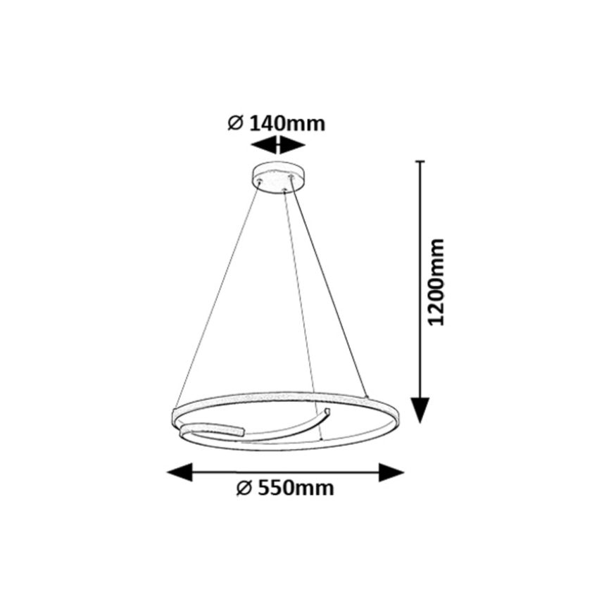 Rabalux - Candeeiro suspenso LED LED/40W/230V 4000K
