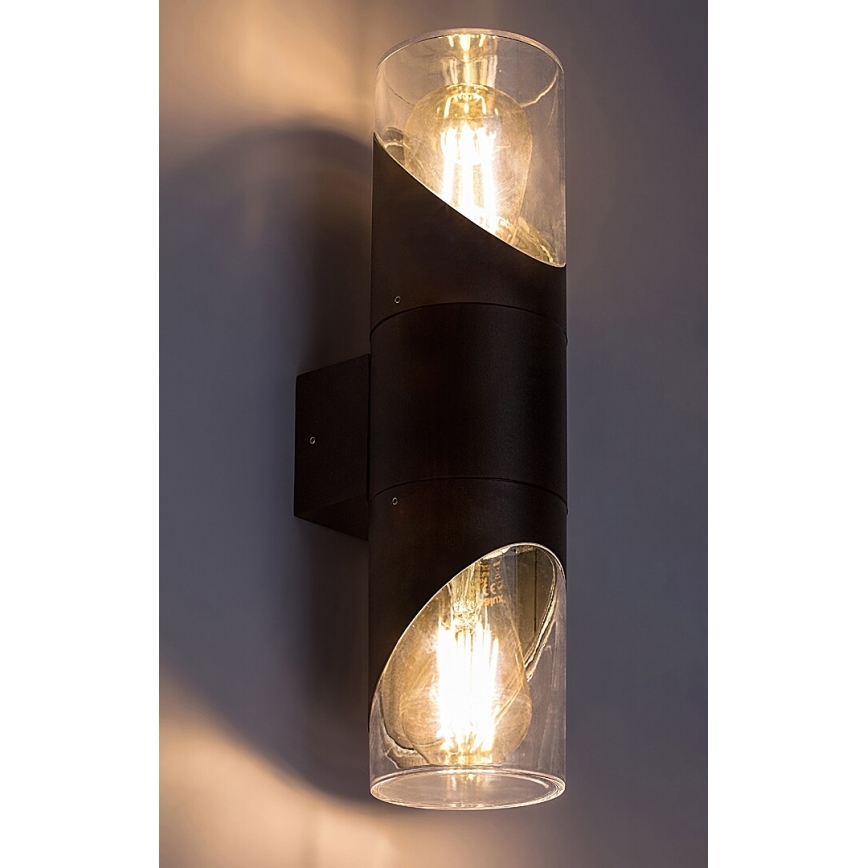 Rabalux - Luminária de parede exterior 2xE27/28W/230V IP54