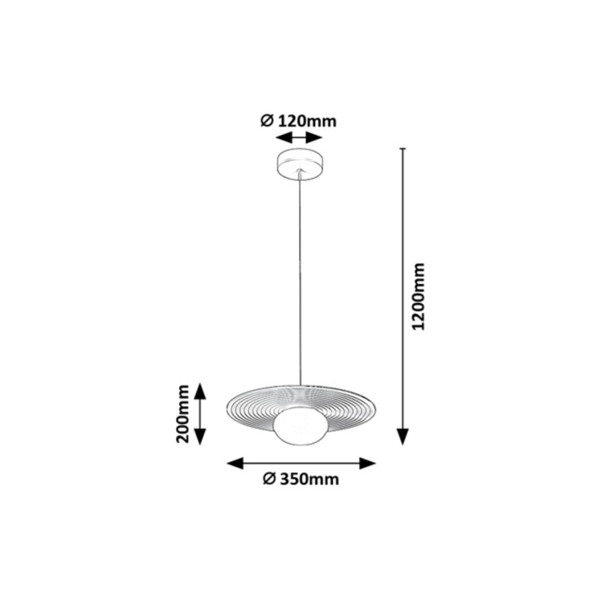 Rabalux - Pendente em cabo 1xG9/25W/230V