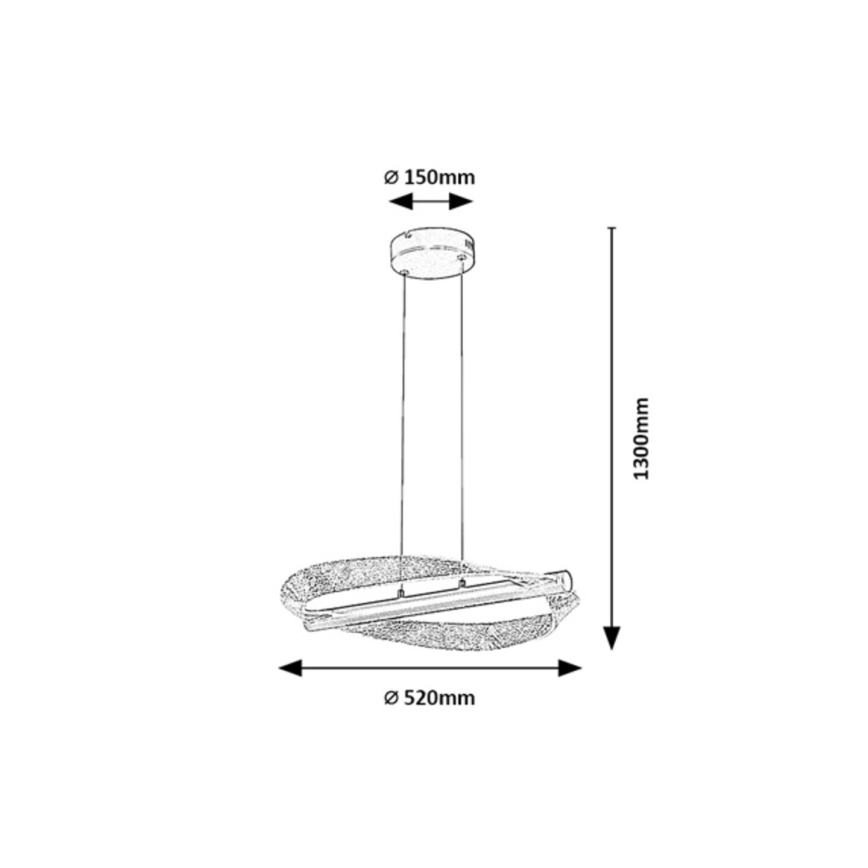 Rabalux - Lustre LED suspenso por cabo LED/24W/230V 3000K