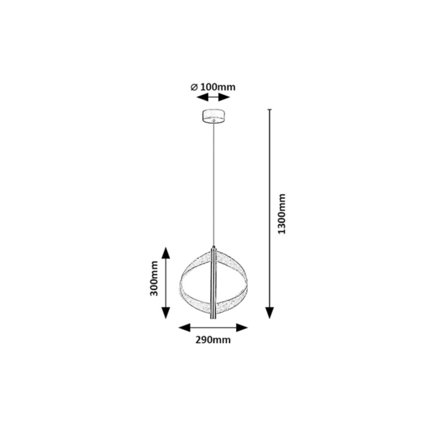 Rabalux - Lustre LED suspenso por cabo LED/8W/230V 3000K