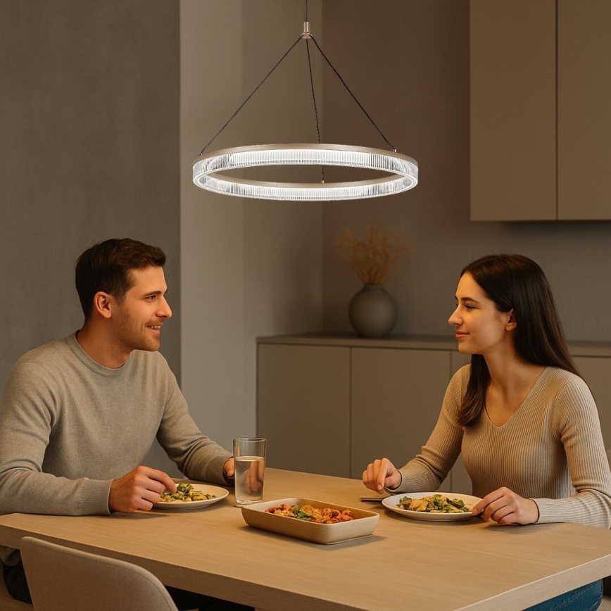 Rabalux - Lustre LED regulável suspenso por cabo LED/24W/230V 3000-6500K + comando remoto