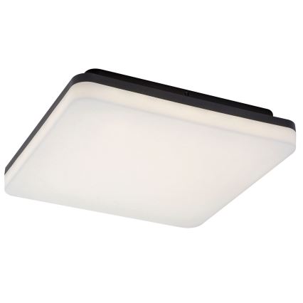 Rabalux - Luminária de tecto LED para casa de banho, 24W, 230V, IP54, 28x28 cm