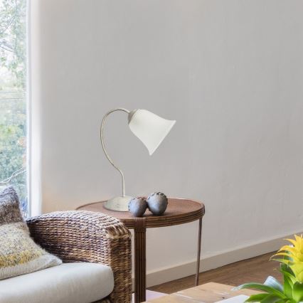 Rabalux - Candeeiro de mesa 1xE27/40W/230V branco