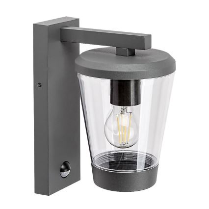 Rabalux - Candeeiro de parede exterior com sensor de movimento 1xE27/40W/230V IP44