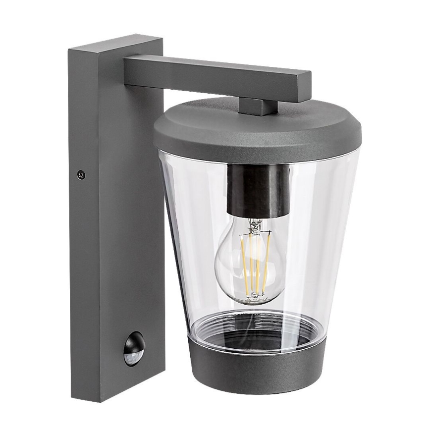Rabalux - Candeeiro de parede exterior com sensor de movimento 1xE27/40W/230V IP44