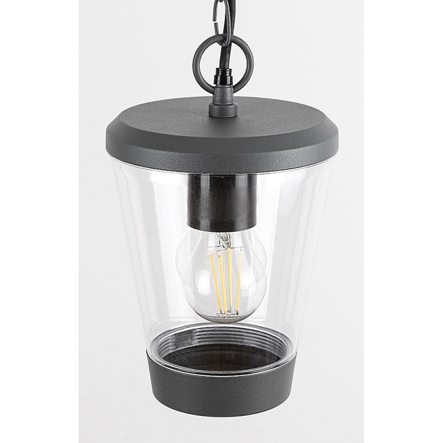 Rabalux - Luminária de exterior suspensa em corrente 1xE27/40W/230V IP44