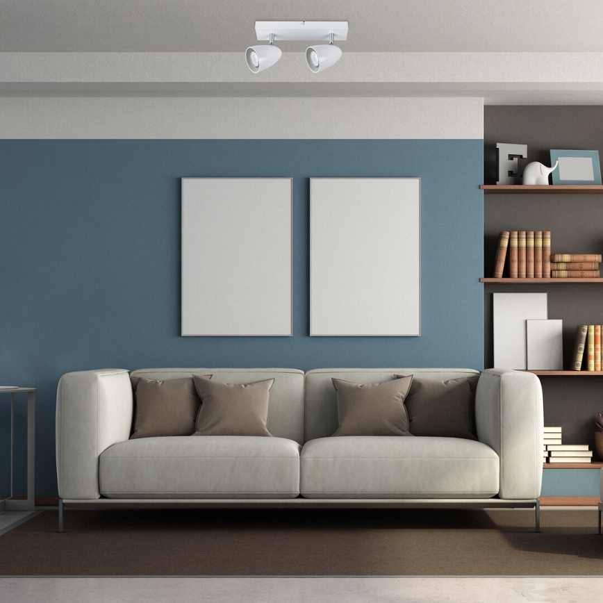 Rabalux - Foco 2xGU10/5W/230V branco