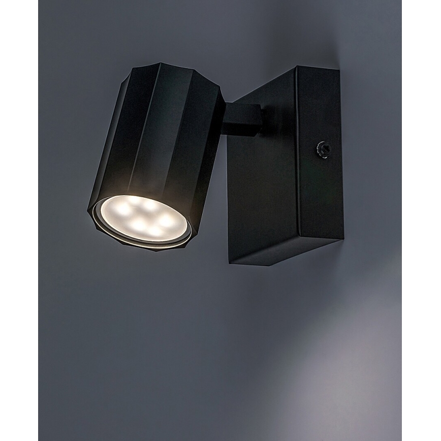 Rabalux - Foco de parede 1xGU10/5W/230V preto