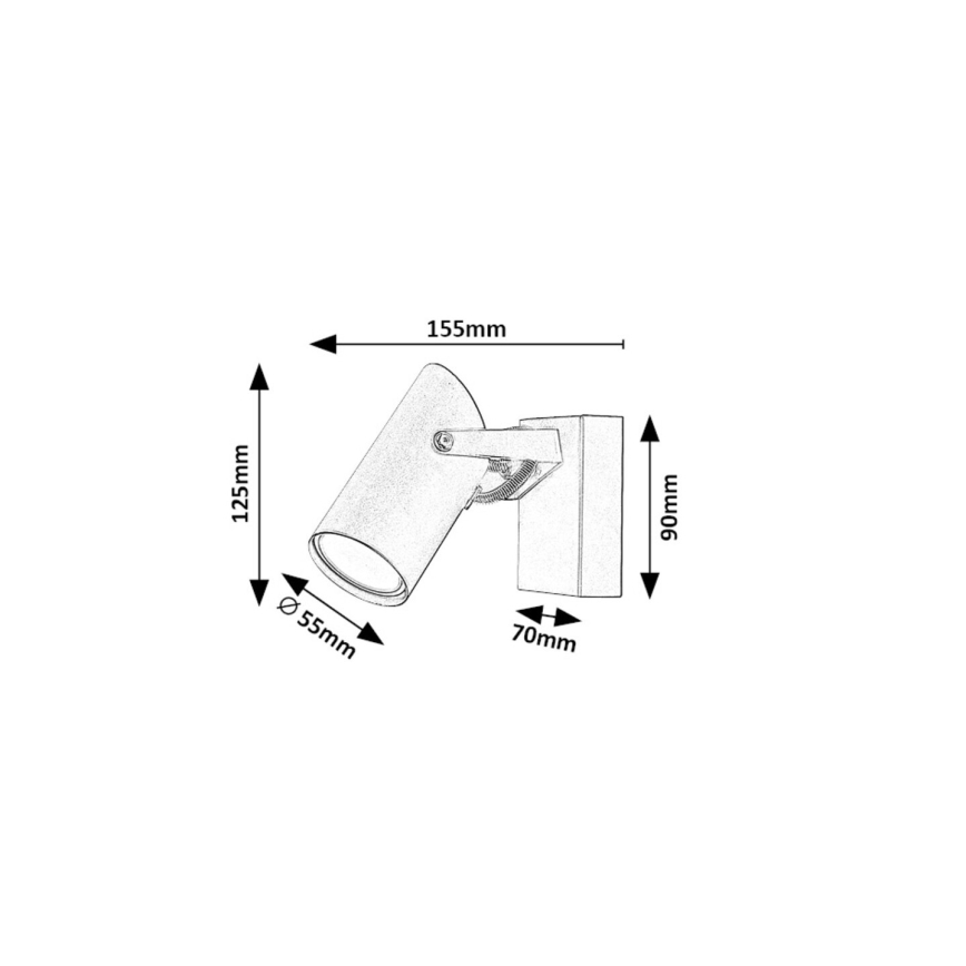 Rabalux - Foco de parede 1xGU10/25W/230V