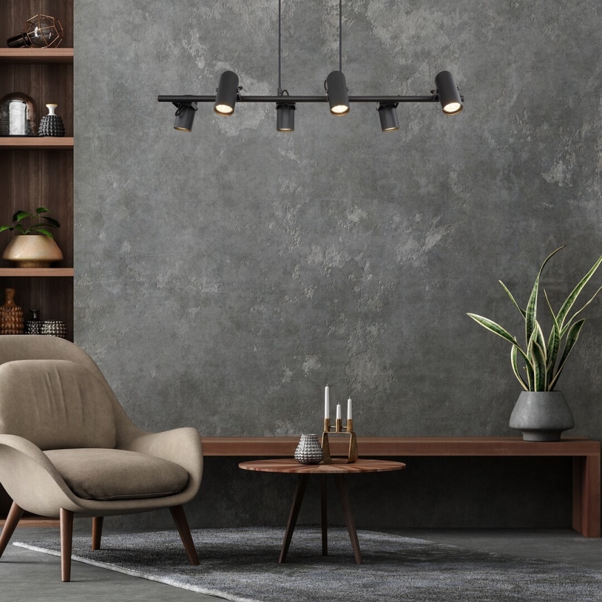 Rabalux - Candeeiro suspenso 6xGU10/25W/230V