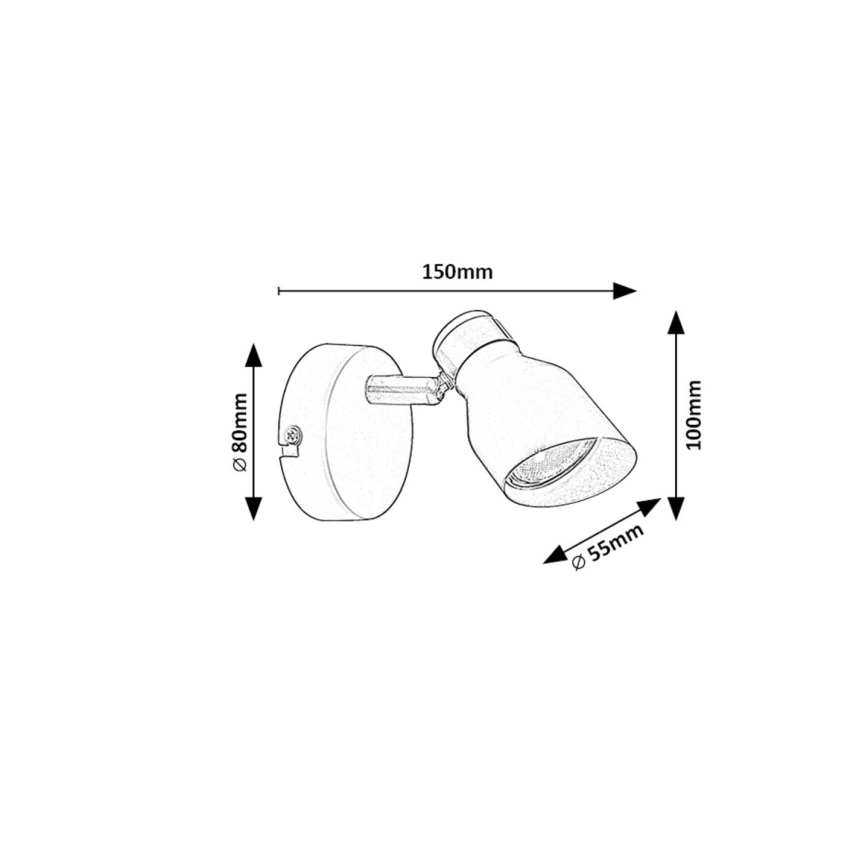 Rabalux - Foco de parede 1xGU10/25W/230V