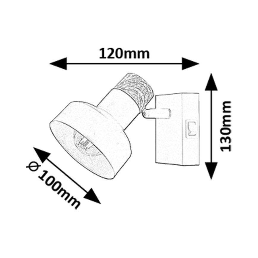 Rabalux - Foco de parede 1xE14/15W/230V