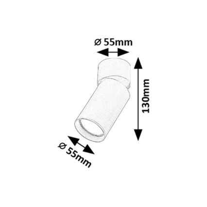 Rabalux - Foco 1xGU10/5W/230V dourado