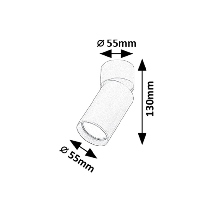 Rabalux - Foco 1xGU10/5W/230V dourado