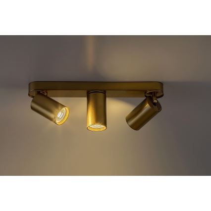 Rabalux - Foco 3xGU10/5W/230V dourado