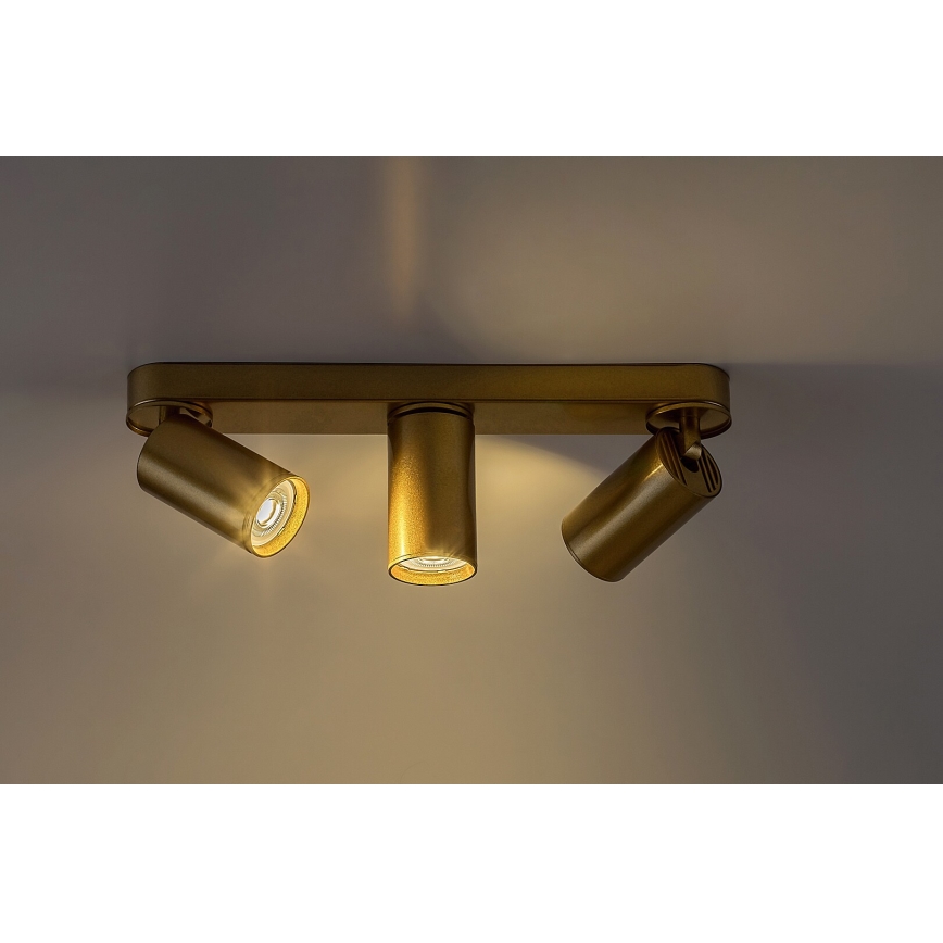 Rabalux - Foco 3xGU10/5W/230V dourado