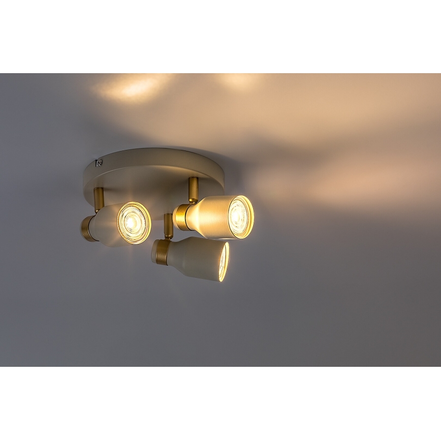 Rabalux - Luminária de teto com 3 spots GU10/15W/230V