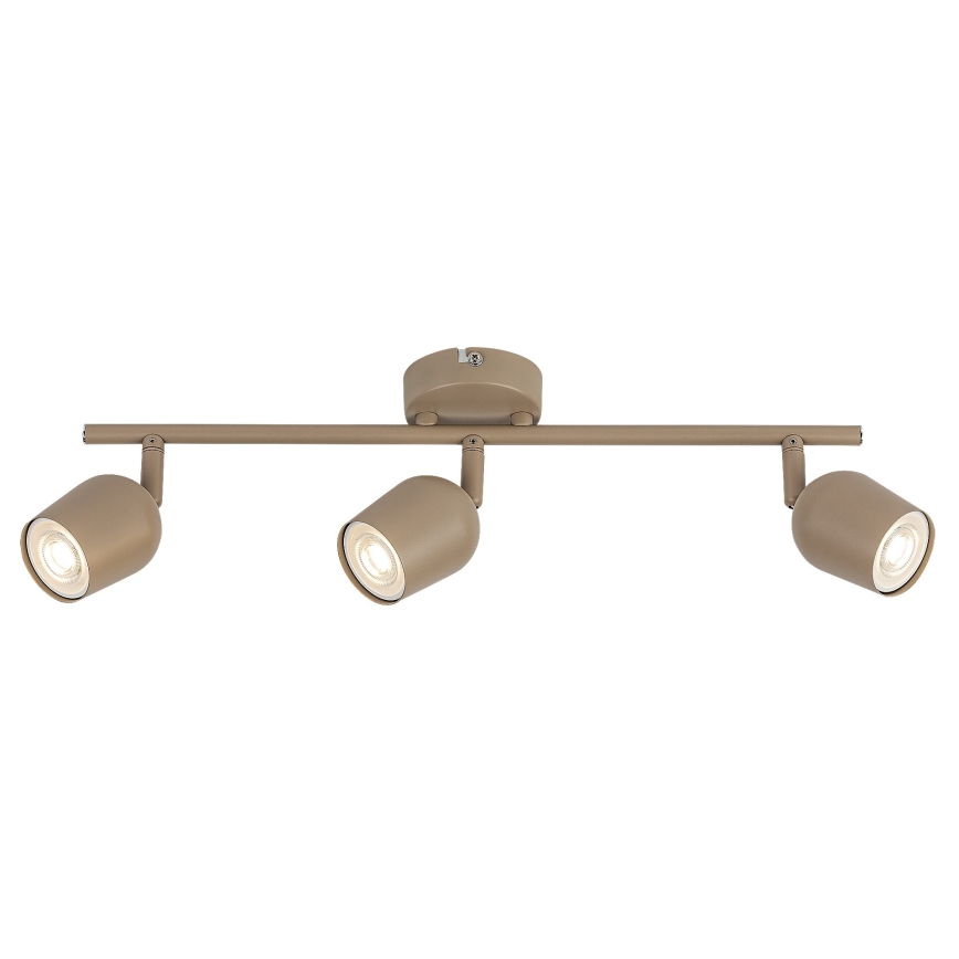 Rabalux - Candeeiro de focos 3xGU10/15W/230V bege