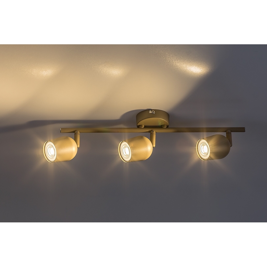 Rabalux - Candeeiro de focos 3xGU10/15W/230V bege