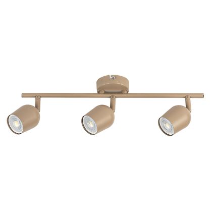 Rabalux - Candeeiro de focos 3xGU10/15W/230V bege
