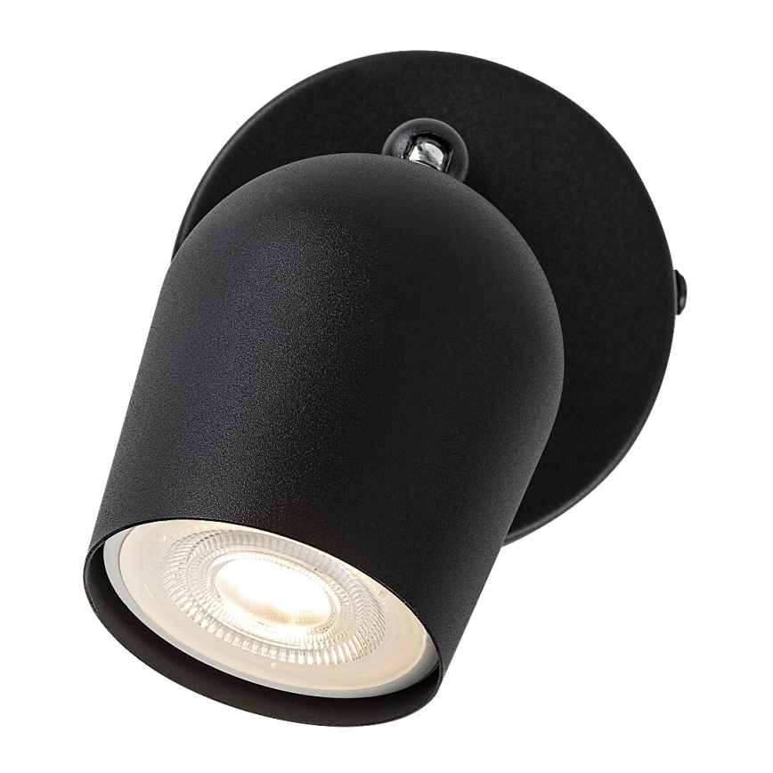 Rabalux - Aplique de parede orientável 1xGU10/15W/230V preto