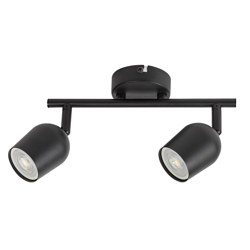 Rabalux - Candeeiro de focos 2xGU10/15W/230V preto