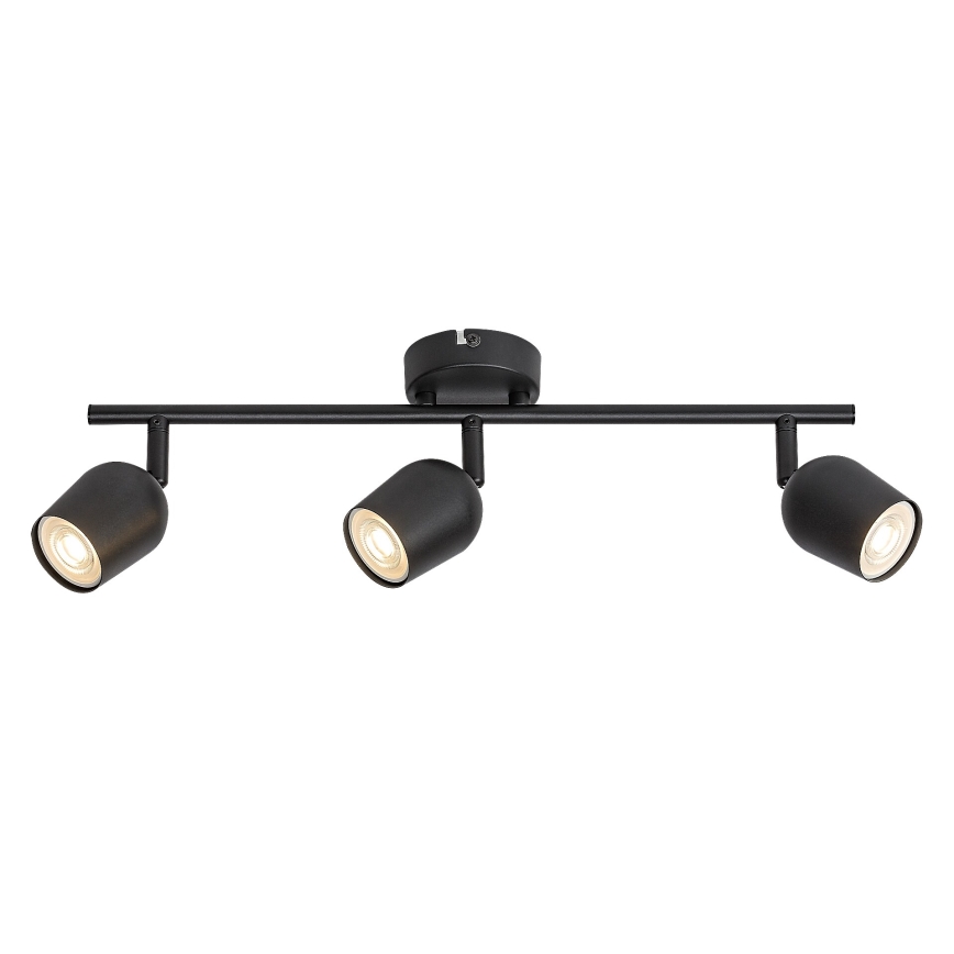 Rabalux - Candeeiro de tecto com 3 focos 3xGU10/15W/230V, preto