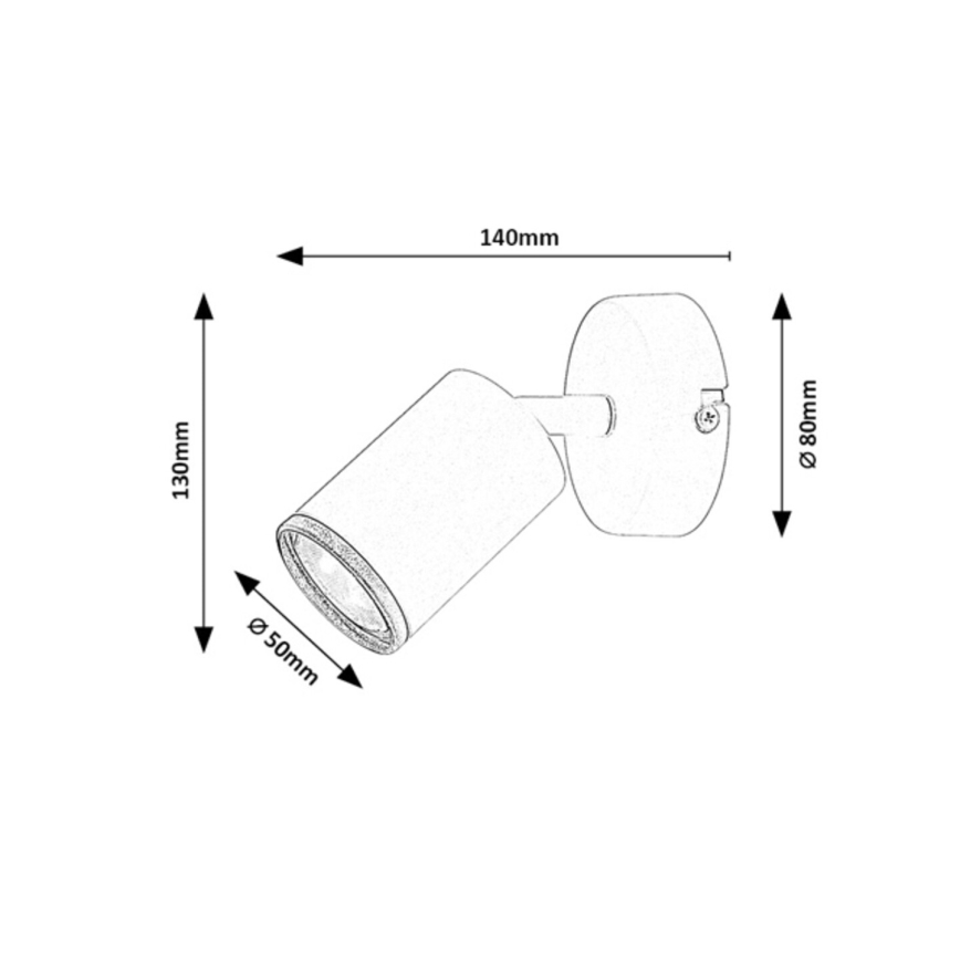 Rabalux - Spot de parede 1xGU10/15W/230V branco